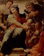 TIBALDI, Pellegrino La Sacra Famiglia con Santa Caterina d'Alessandria di Pellegrino Tibaldi e un quadro France oil painting artist